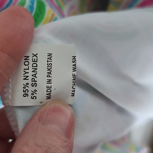 BARBARA ERICKSON Colorful Rainbow Resort Wear Ruffled Polo Dress Size XL - Picture 4 of 4